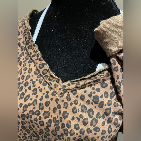 French Terry Reversible Oversized Long Sleeve Top - Picture 9 of 12